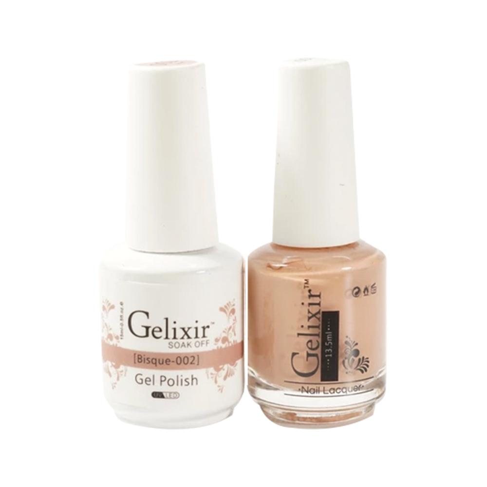 Gelixir 002 Bisque - Gel Nail Polish 0.5 oz