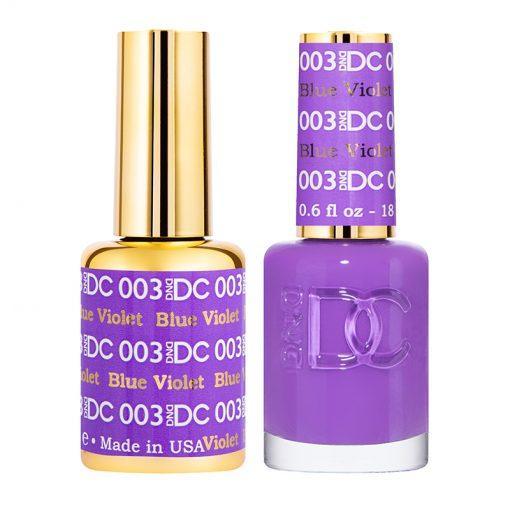 DND DC 003 Blue Violet - Gel & Matching Polish Set - DND DC Gel & Lacquer