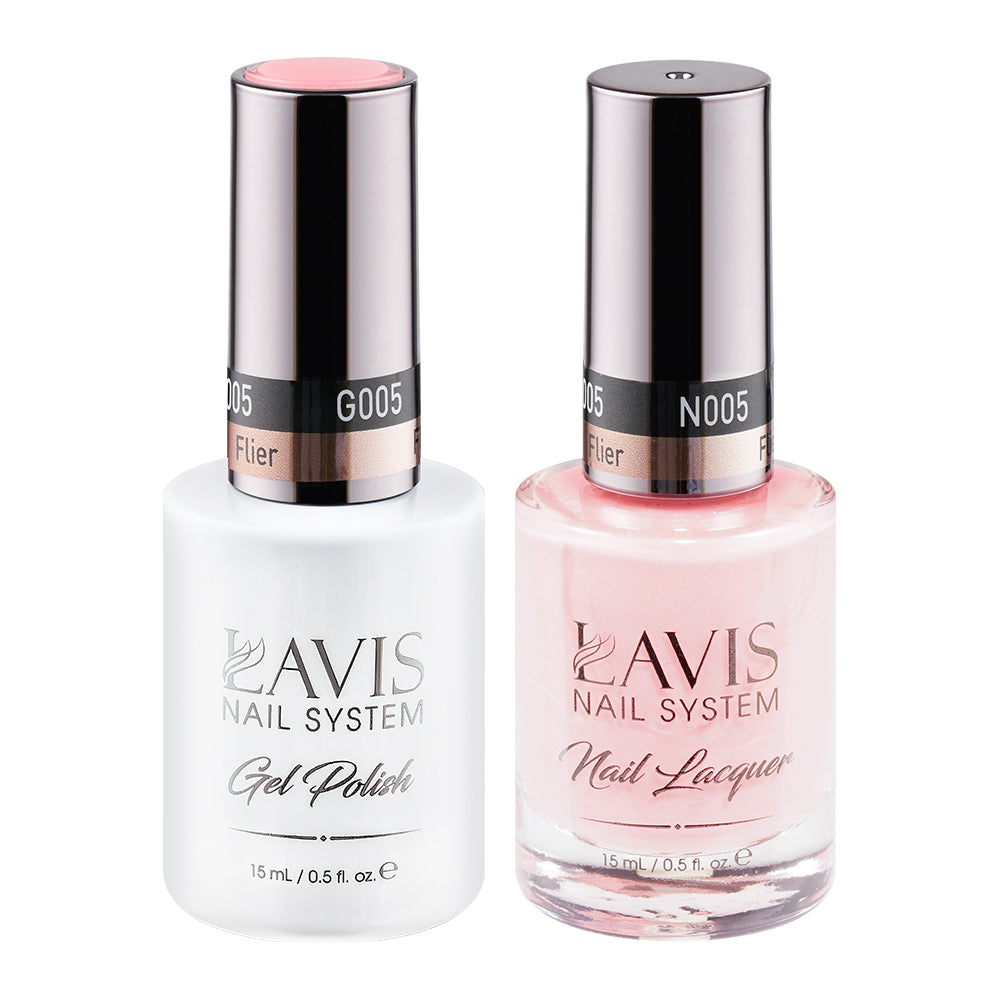 LAVIS 005 Flier - Gel Polish & Matching Nail Lacquer Duo Set - 0.5oz