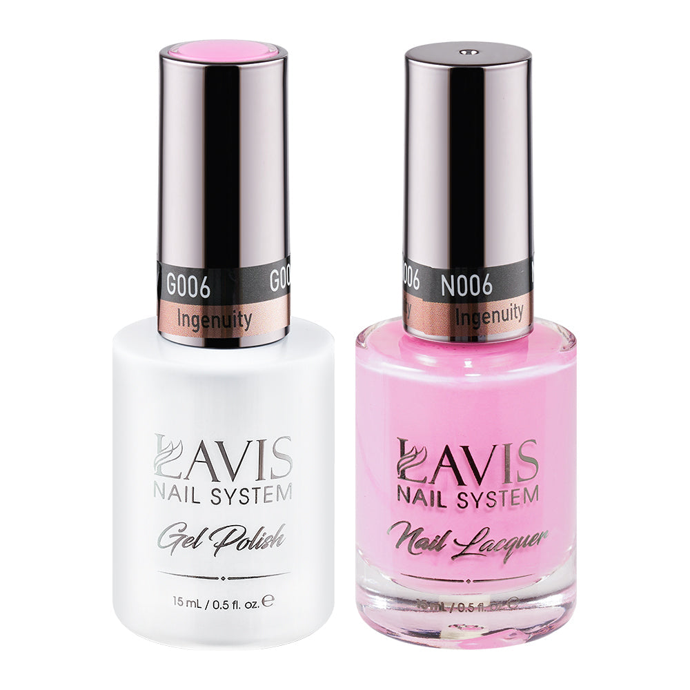 LAVIS 006 Ingenuity - Gel Polish & Matching Nail Lacquer Duo Set - 0.5oz