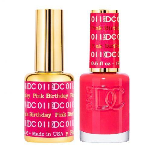 DND DC 011 Pink Birthday - Gel & Matching Polish Set - DND DC Gel & Lacquer