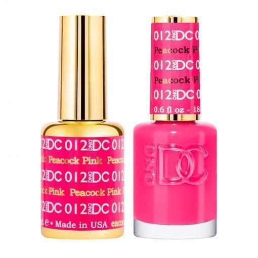 DND DC 012 Peacock Pink - Gel & Matching Polish Set - DND DC Gel & Lacquer