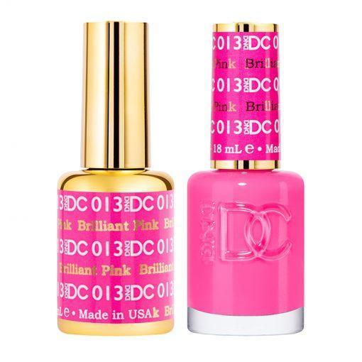 DND DC 013 Brilliant Pink - Gel & Matching Polish Set - DND DC Gel & Lacquer