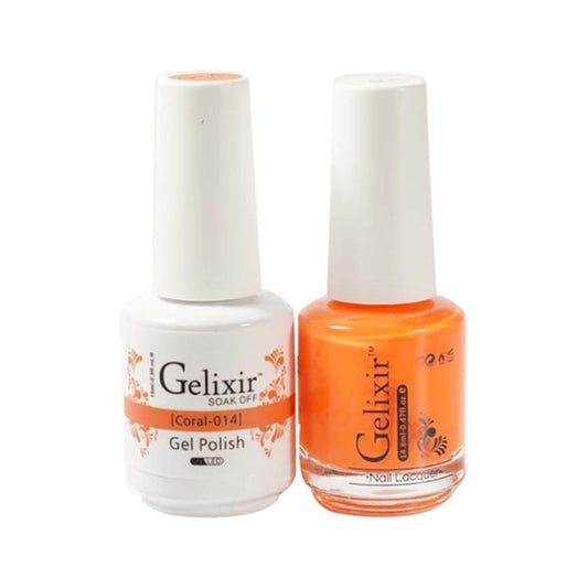 Gelixir 014 Coral - Gel Nail Polish 0.5 oz