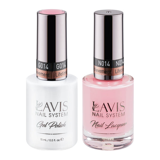 LAVIS 014 Lifetime Achievement - Gel Polish & Matching Nail Lacquer Duo Set - 0.5oz