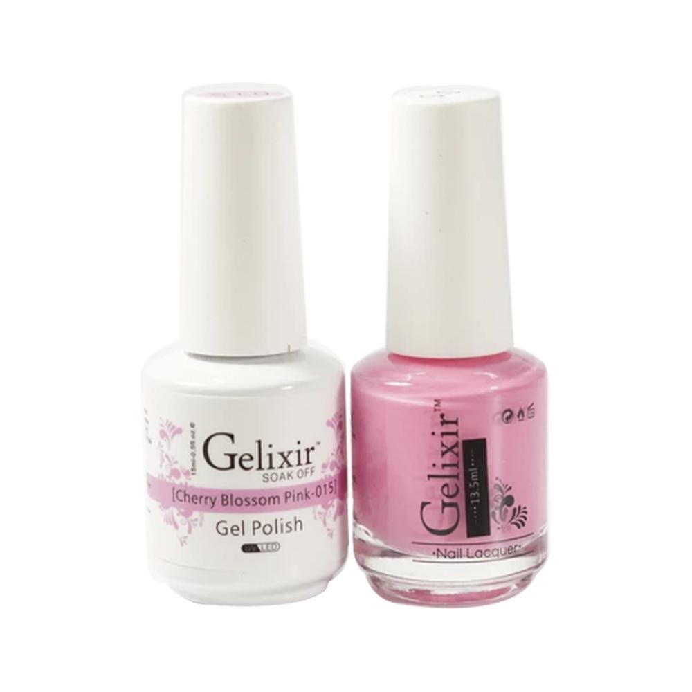 Gelixir 015 Cherry Blosson Pink - Gel Nail Polish 0.5 oz