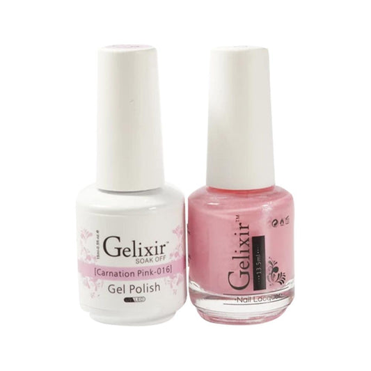 Gelixir 016 Carnation Pink - Gel Nail Polish 0.5 oz