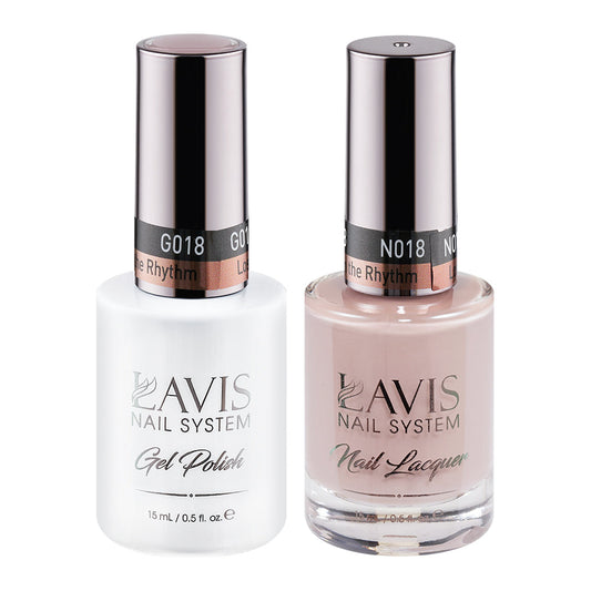 LAVIS 018 Lost in the Rhythm - Gel Polish & Matching Nail Lacquer Duo Set - 0.5oz