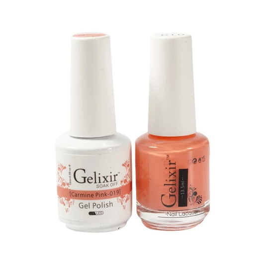 Gelixir 019 Carmine Pink - Gel Nail Polish 0.5 oz