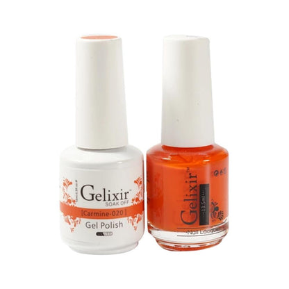 Gelixir 020 Carmine - Gel Nail Polish 0.5 oz