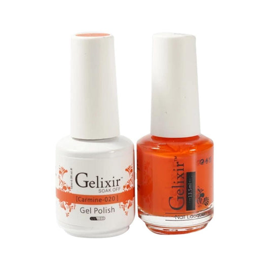 Gelixir 020 Carmine - Gel Nail Polish 0.5 oz