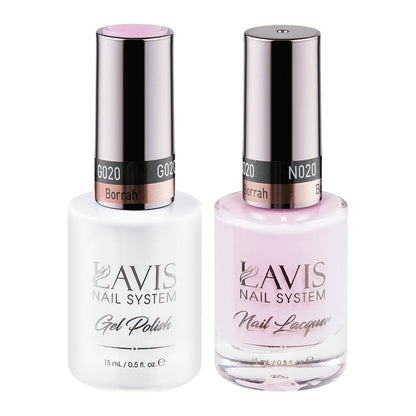 LAVIS 020 Borrah - Gel Polish & Matching Nail Lacquer Duo Set - 0.5oz