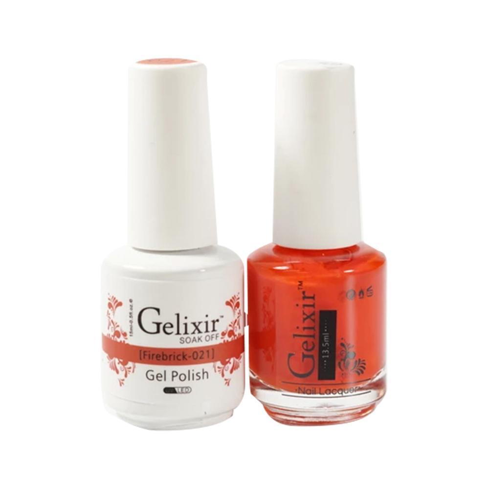 Gelixir 021 Firebrick - Gel Nail Polish 0.5 oz