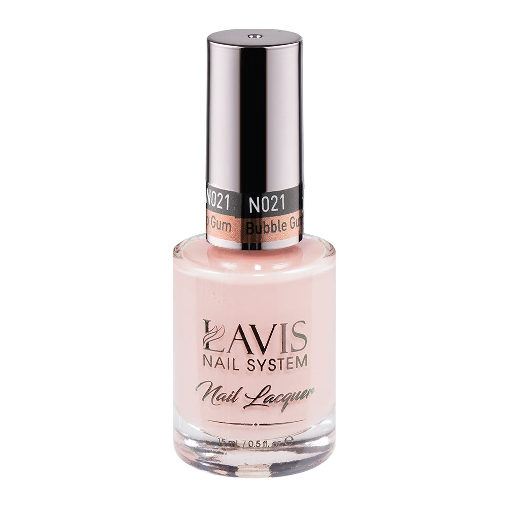  LAVIS 021 Bubble Gum Pop Gum - Nail Lacquer 0.5 oz by LAVIS NAILS sold by DTK Nail Supply