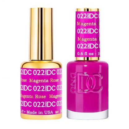 DND DC 022 Magenta Rose - Gel & Matching Polish Set - DND DC Gel & Lacquer