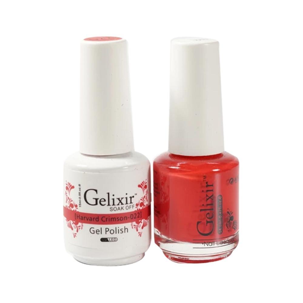 Gelixir 022 Harvard Crimson - Gel Nail Polish 0.5 oz