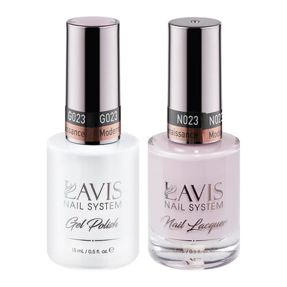 LAVIS 023 Modern Renaissance - Gel Polish & Matching Nail Lacquer Duo Set - 0.5oz