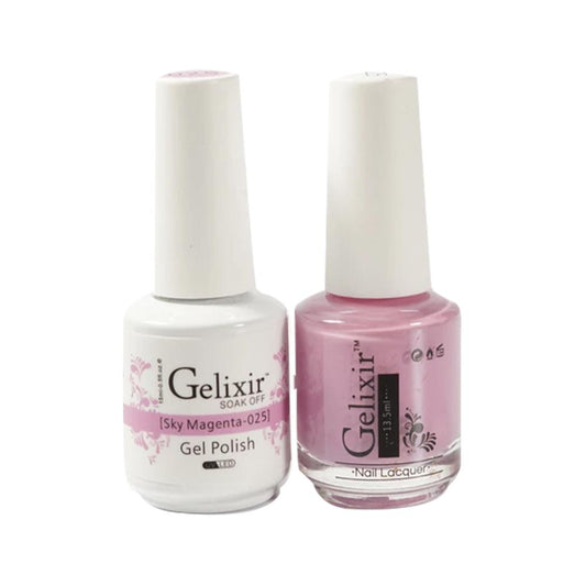 Gelixir 025 Sky Magenta - Gel Nail Polish 0.5 oz