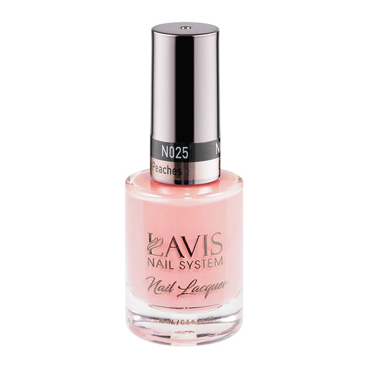  LAVIS 025 Call Me Peaches - Nail Lacquer 0.5 oz by LAVIS NAILS sold by DTK Nail Supply