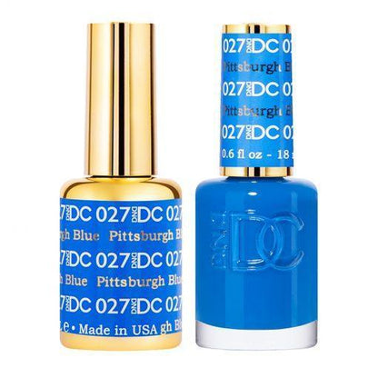 DND DC 027 Pittsburgh Blue - Gel & Matching Polish Set - DND DC Gel & Lacquer