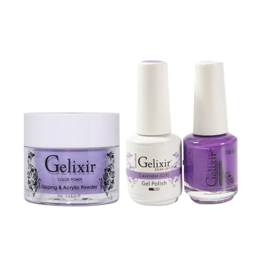 Gelixir 3 in 1 -  028 Lavender - Acrylic & Dip Powder, Gel & Lacquer