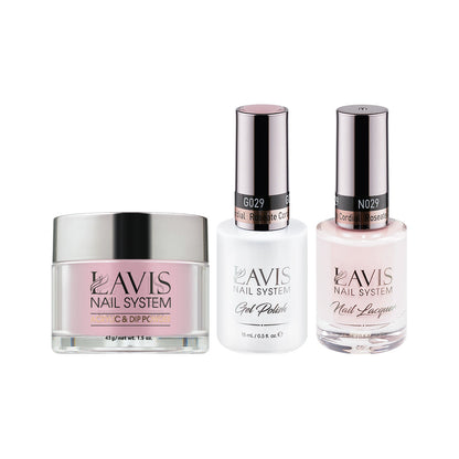 LAVIS 3 in 1 - 029 Roseate Cordial - Acrylic & Dip Powder, Gel & Lacquer