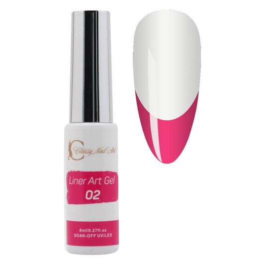 CNA - 02 - Line Art Gel Nails Polish Nail Art