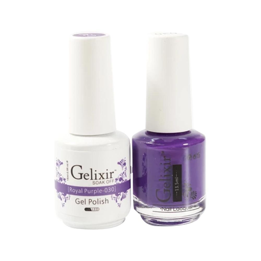 Gelixir 030 Royal Purple - Gel Nail Polish 0.5 oz