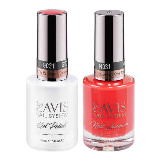 LAVIS 031 Somewhere Over The Rainbow - Gel Polish & Matching Nail Lacquer Duo Set - 0.5oz