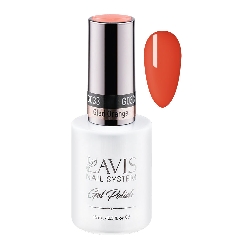 LAVIS 033 Glad Orange - Gel Polish 0.5oz