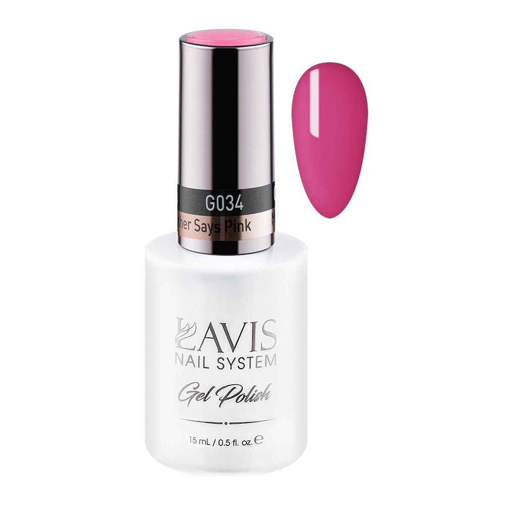 LAVIS 034 My Brother Says Pink - Gel Polish 0.5oz