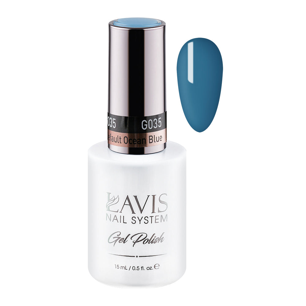 LAVIS 035 Default Ocean Blue - Gel Polish 0.5oz