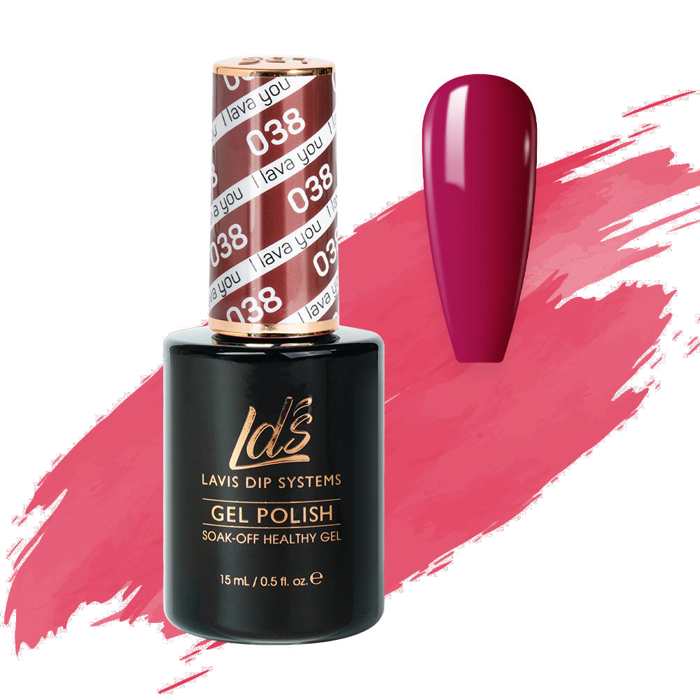 LDS 038 I Lava You - LDS Healthy Gel Polish 0.5oz