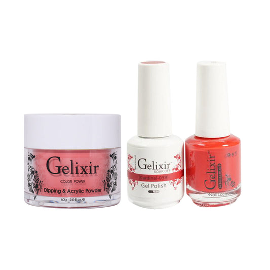 Gelixir 3 in 1 -  039 Cardinal - Acrylic & Dip Powder, Gel & Lacquer