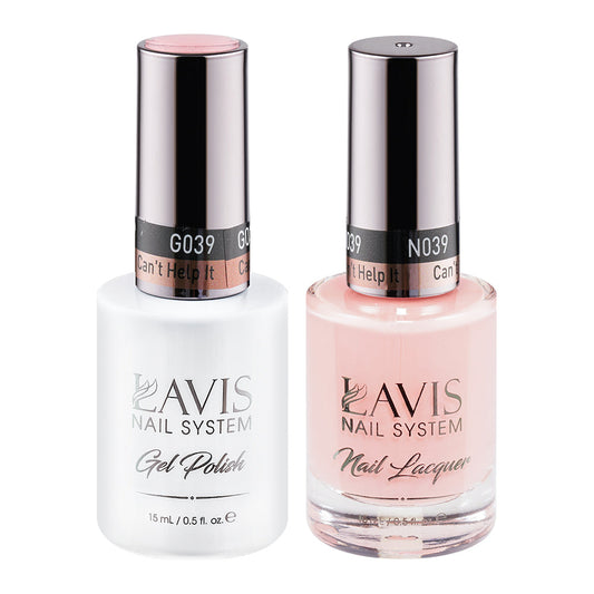 LAVIS 039 Can't Help It - Gel Polish & Matching Nail Lacquer Duo Set - 0.5oz