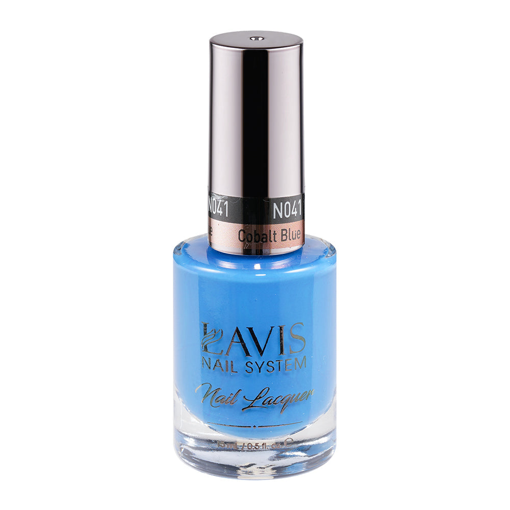  LAVIS 041 Cobalt Blue - Nail Lacquer 0.5 oz by LAVIS NAILS sold by DTK Nail Supply