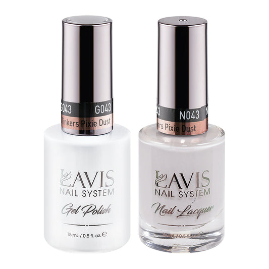 LAVIS 043 Tinkers Pixie Dust - Gel Polish & Matching Nail Lacquer Duo Set - 0.5oz