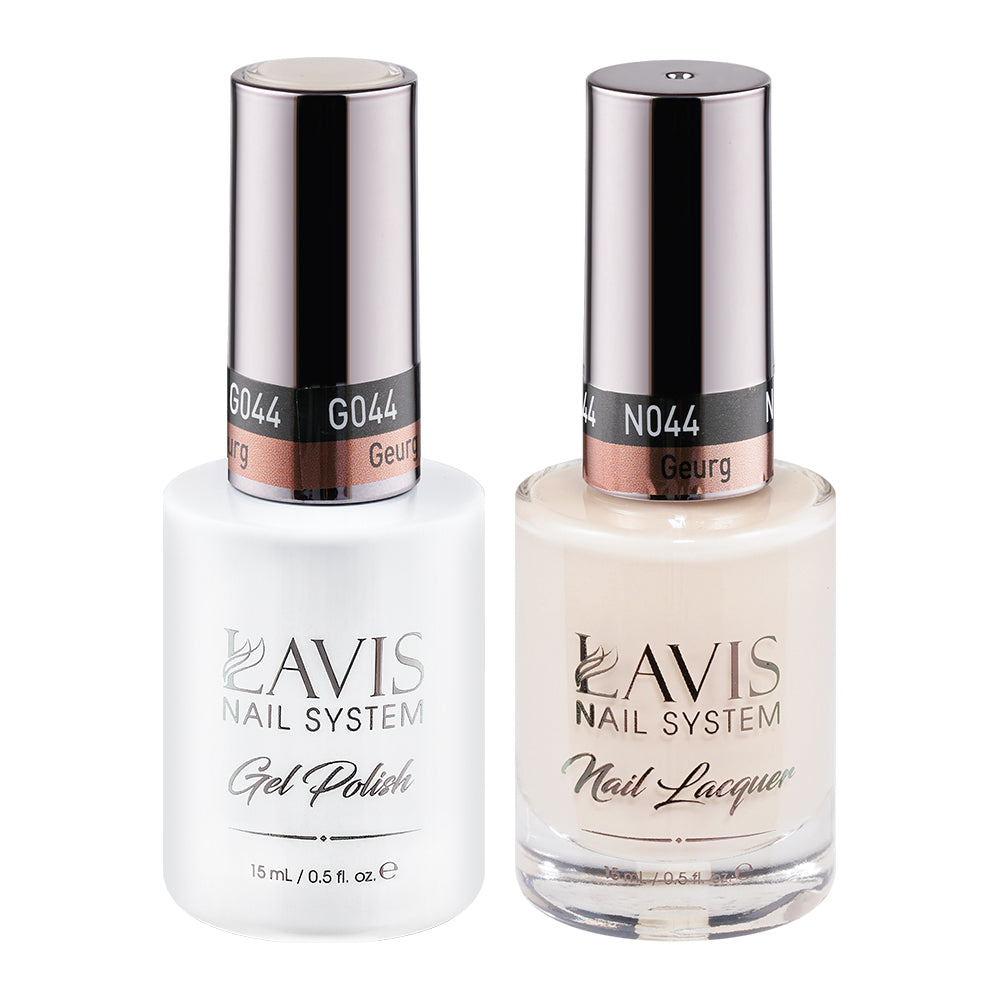 LAVIS 044 Geurg - Gel Polish & Matching Nail Lacquer Duo Set - 0.5oz