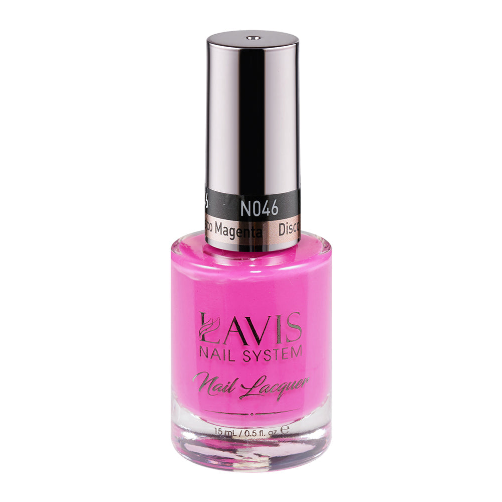  LAVIS 046 Disco Magenta - Nail Lacquer 0.5 oz by LAVIS NAILS sold by DTK Nail Supply