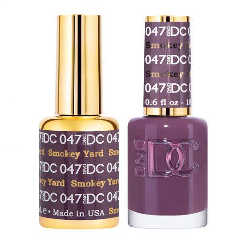 DND DC 047 Smokey Yard - Gel & Matching Polish Set - DND DC Gel & Lacquer