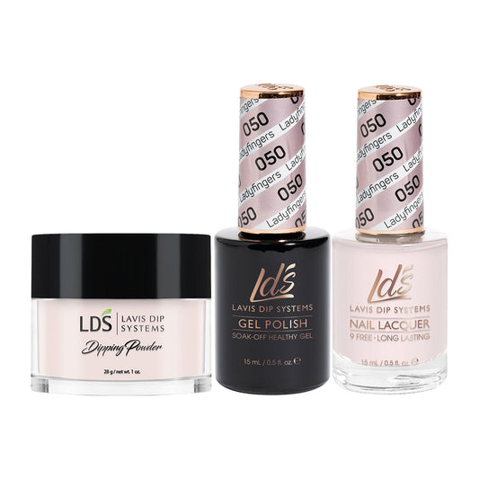 LDS 3 in 1 - 050 Ladyfingers - Dip (1oz), Gel & Lacquer Matching