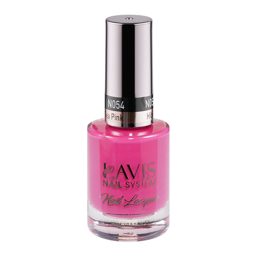  LAVIS 054 Hibiscus Tea Pink - Nail Lacquer 0.5 oz by LAVIS NAILS sold by DTK Nail Supply