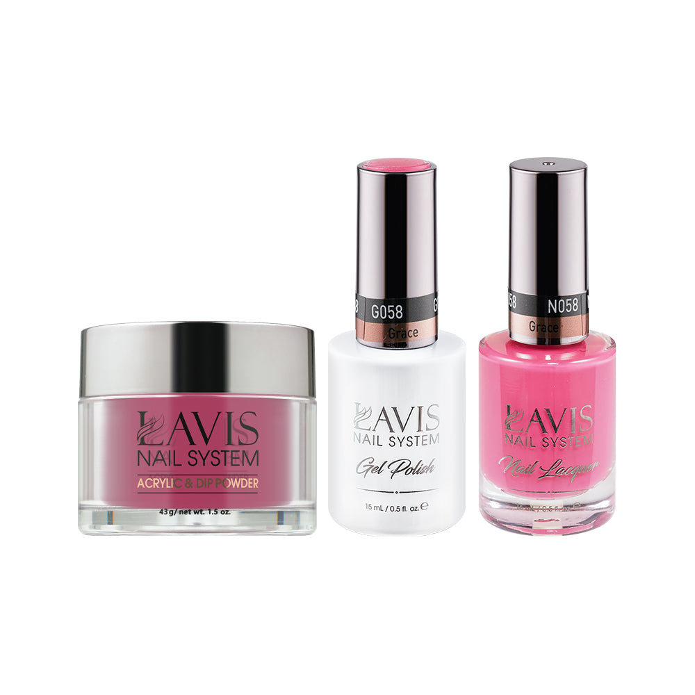 LAVIS 3 in 1 - 058 Grace - Acrylic & Dip Powder, Gel & Lacquer