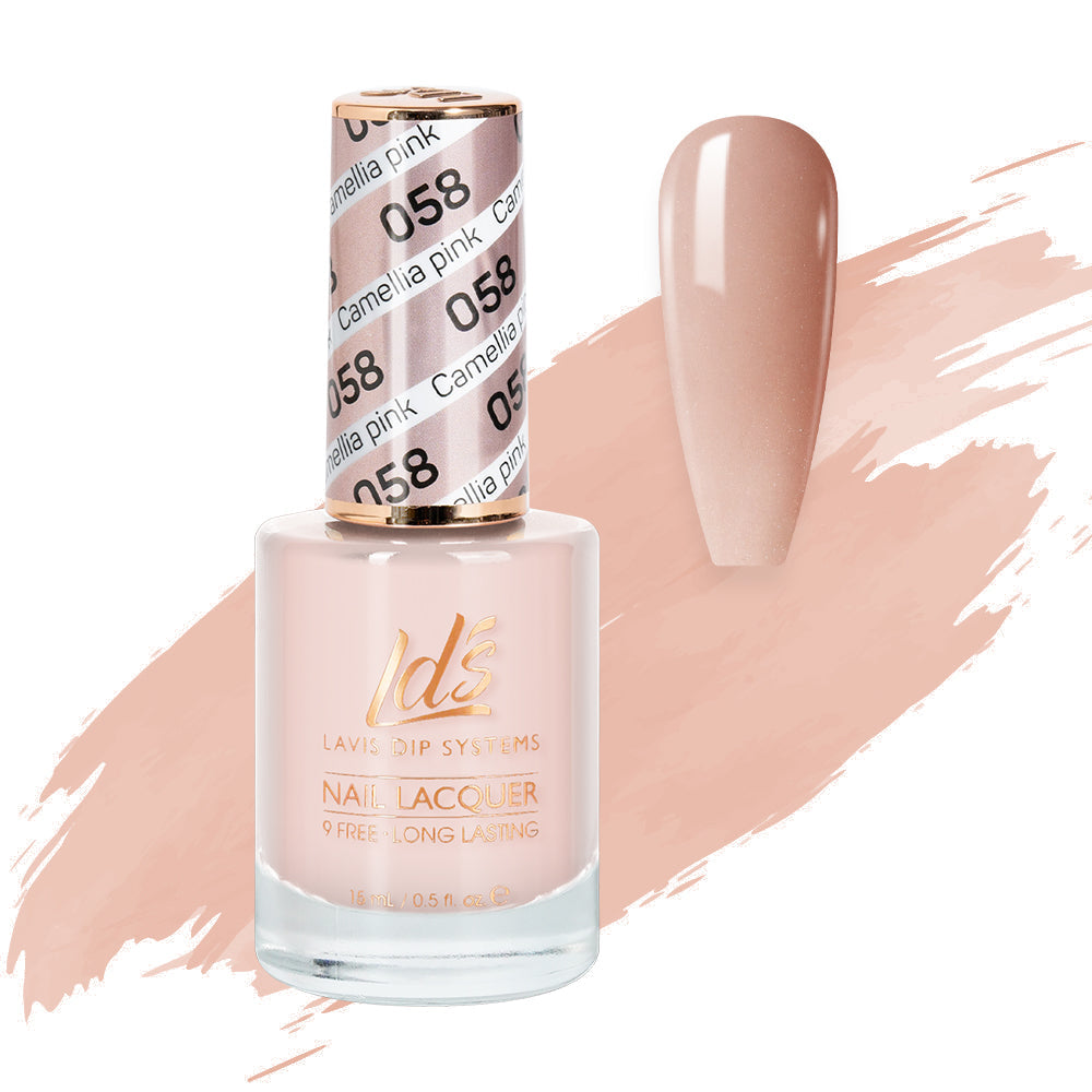 LDS 058 Camellia Pink - LDS Healthy Nail Lacquer 0.5oz