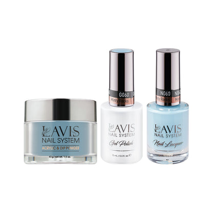 LAVIS 3 in 1 - 060 Minty Rocks - Acrylic & Dip Powder, Gel & Lacquer