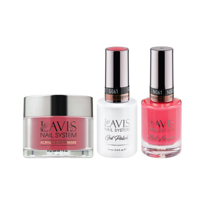 LAVIS 3 in 1 - 061 Pomegrenadine - Acrylic & Dip Powder, Gel & Lacquer