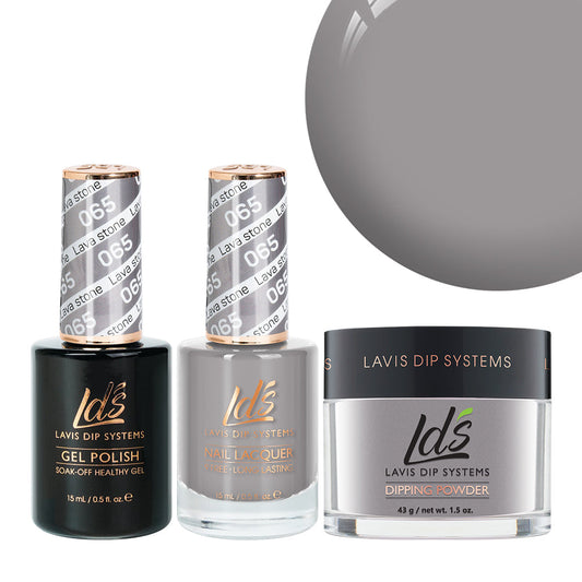 LDS 3 in 1 - 065 Lava Stone - Dip (1.5oz), Gel & Lacquer Matching