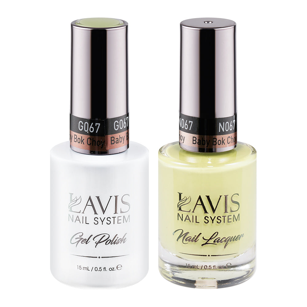 LAVIS 067 Baby Bok Choy - Gel Polish & Matching Nail Lacquer Duo Set - 0.5oz