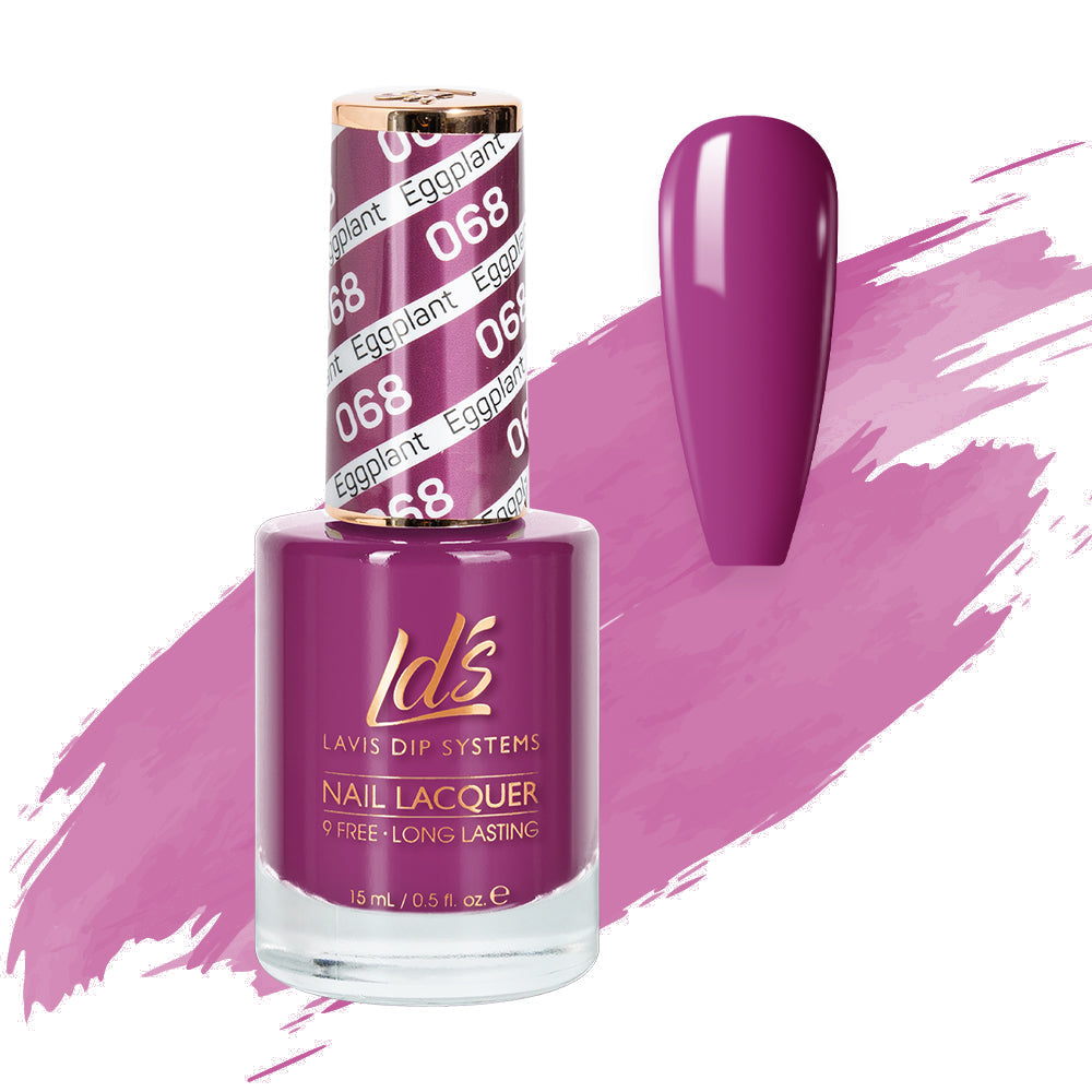 LDS 068 Eggplant - LDS Healthy Nail Lacquer 0.5oz