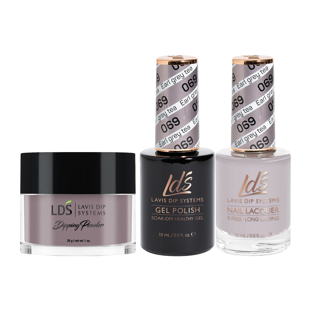 LDS 3 in 1 - 069 Earl Grey Tea - Dip (1oz), Gel & Lacquer Matching